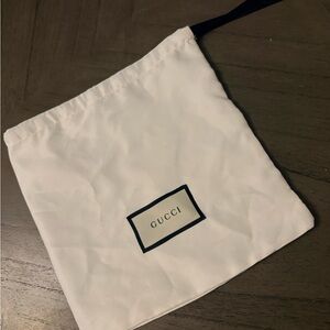 Gucci White Accessory Pouch Dust Bag